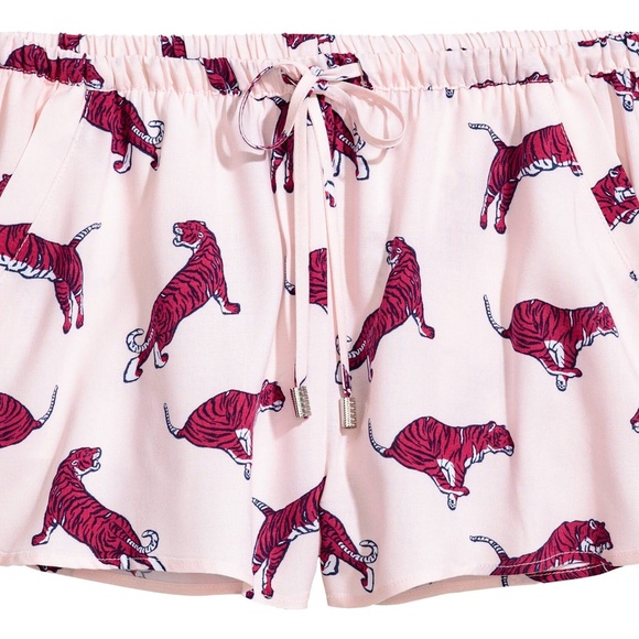 Light Pink Tiger Print Short Shorts - Picture 2 of 8